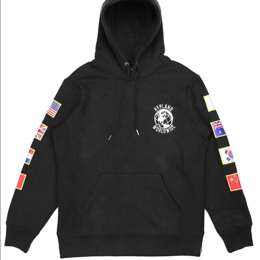 Hypland Worldwide Flag Hoodie